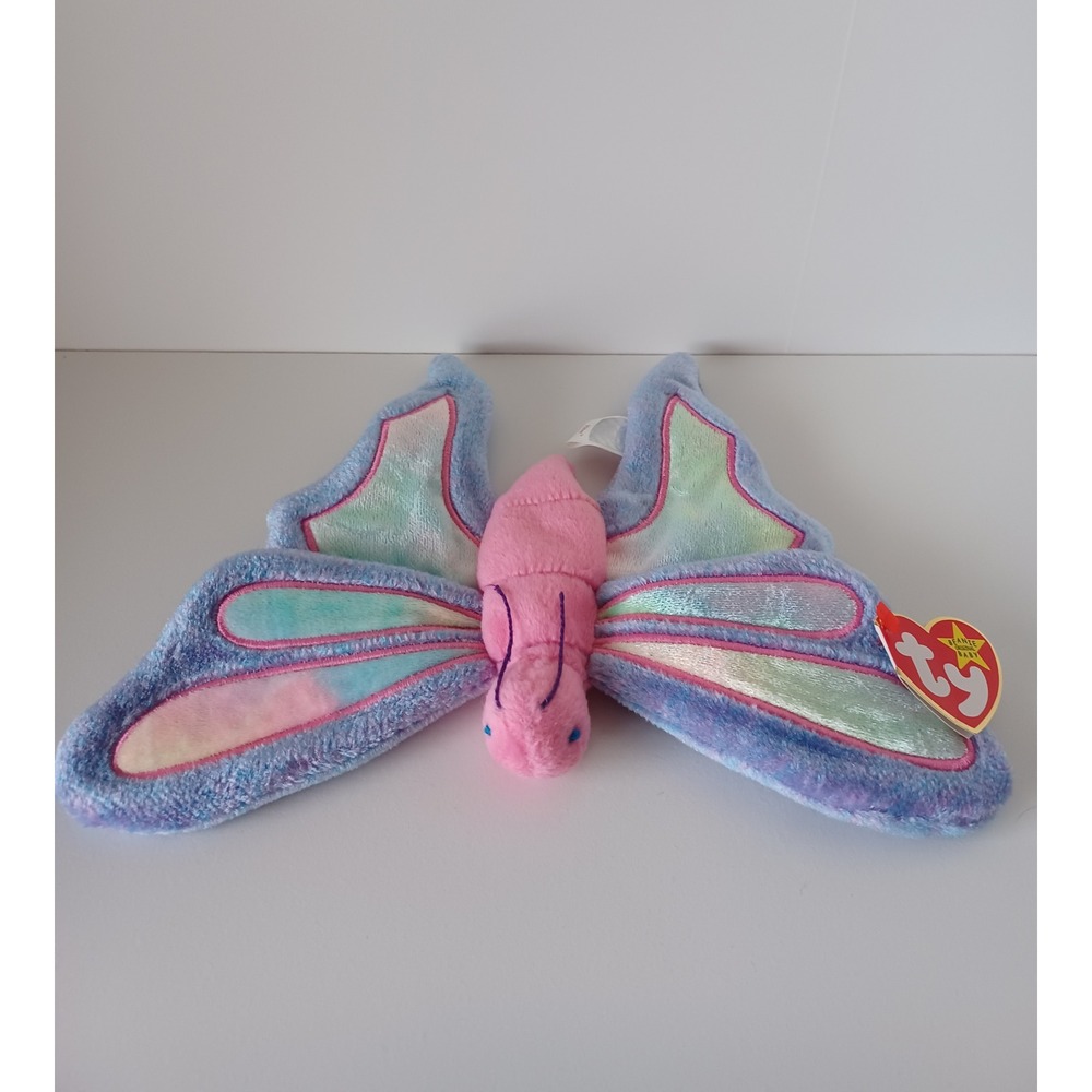 Vintage Flitter Butterfly Ty Beanie Baby Plush Stuffed Animal Collectible Toy